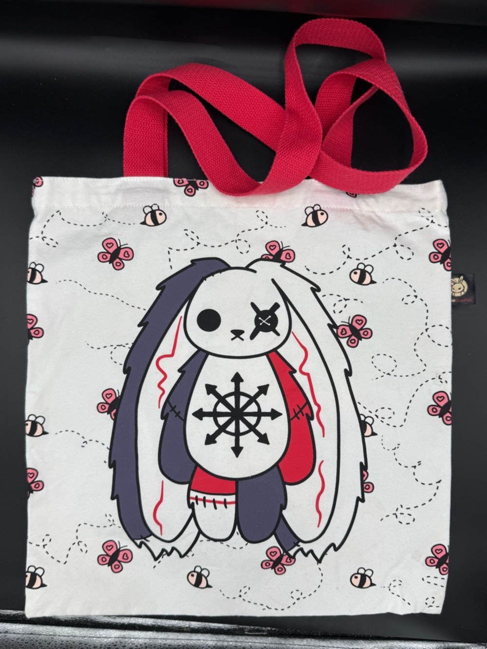 Plushie Dreadful ADHD Bunny Rabbit Tote Bag